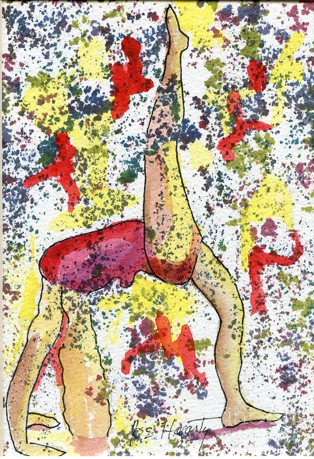 Ballerina Painting - Ballerinas Bouncing by Joe Hagarty Ballerina Painting - Ballerinas Bouncing by Joe Hagarty