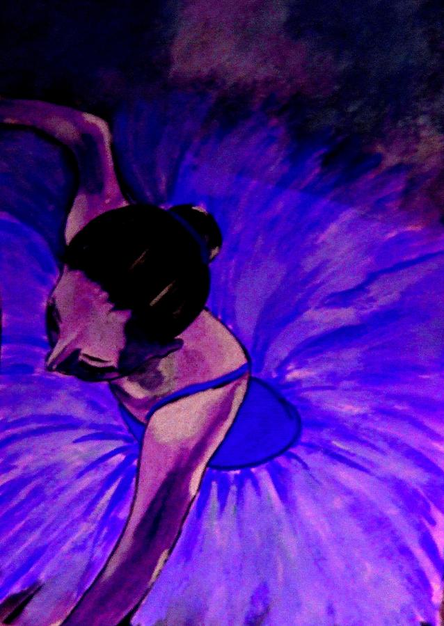 Ballerine Bleu Painting by Rusty Gladdish