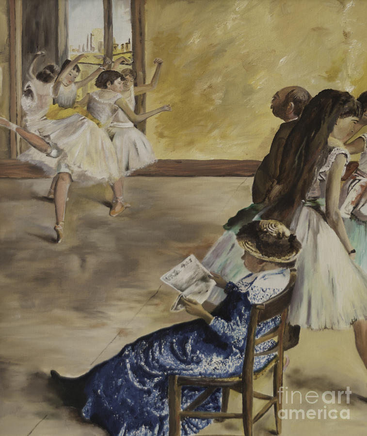 Degas Ballet Class 1881 Painting by James Lavott