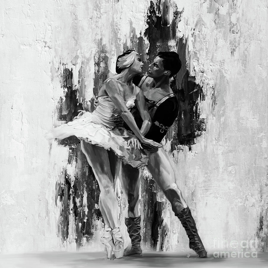 Ballet Couple Dance 01 Painting by Gull G