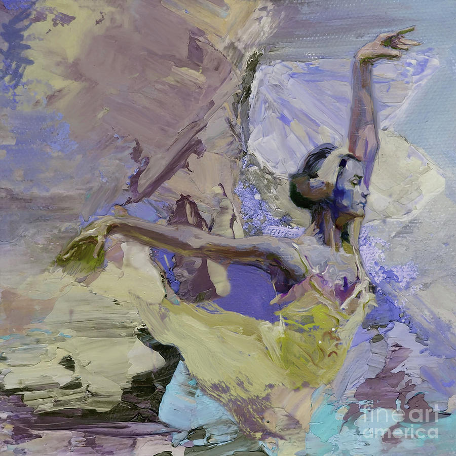 Ballet dance 000802Ge Painting by Gull G
