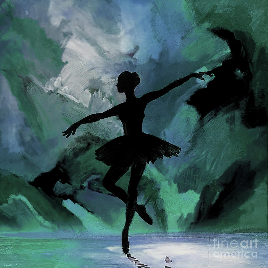 Ballet dance painting 01 Painting by Gull G