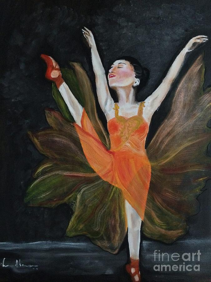 Ballet Dancer 1 Painting by Brindha Naveen