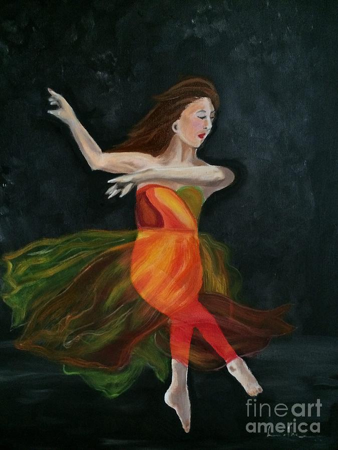 Ballet Dancer 2 Painting by Brindha Naveen