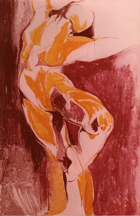Ballet Painting - Ballet dancer by Maria Grazia  Repetto