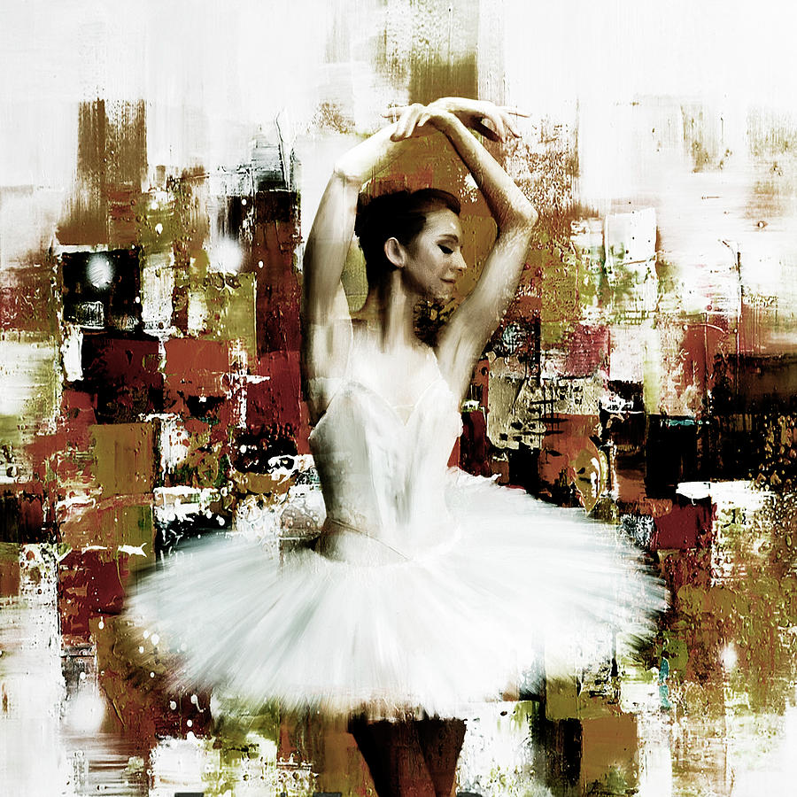 Ballet Dancing art  445H Painting by Gull G
