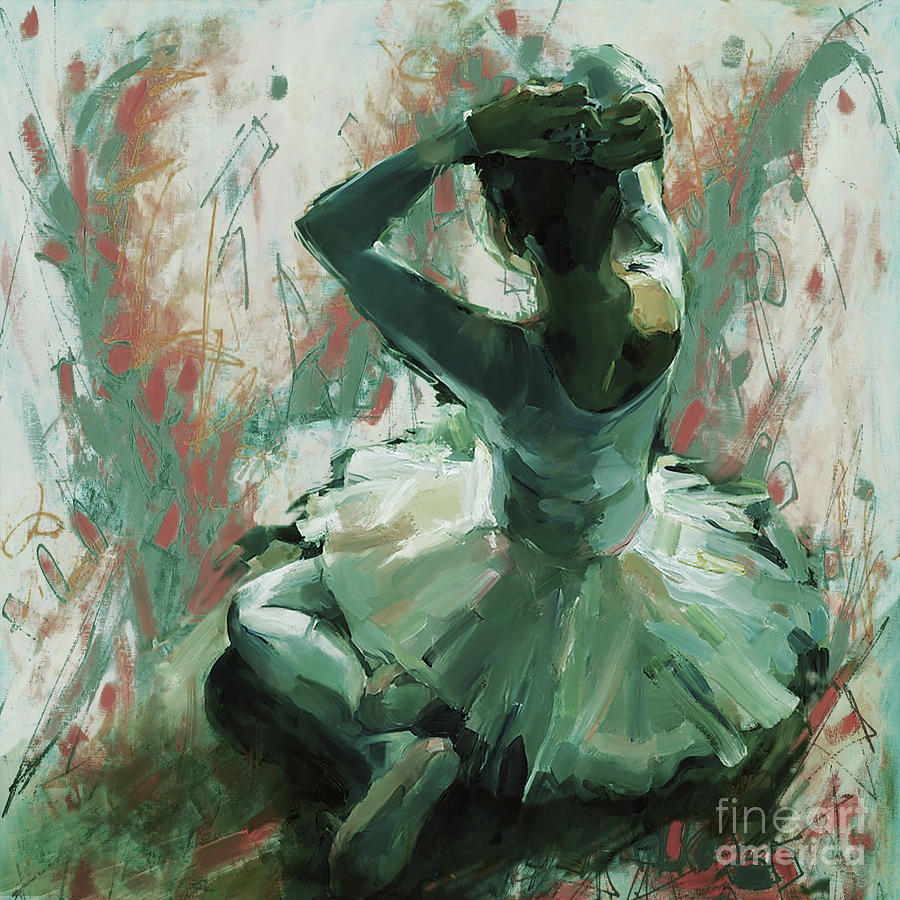 Ballet Girl 34L Painting by Gull G