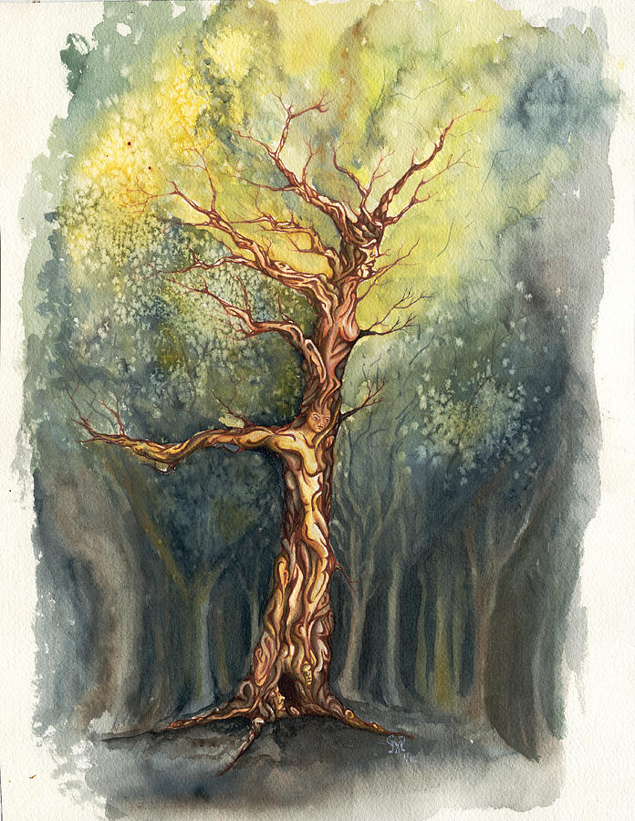 Ballet in the Woods Painting by Karen Musick
