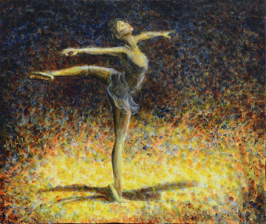 Ballet Painting by Nik Helbig