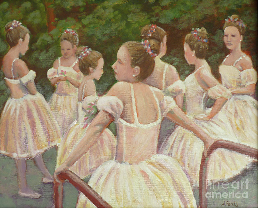 Ballet Recital Painting by Audrey Peaty