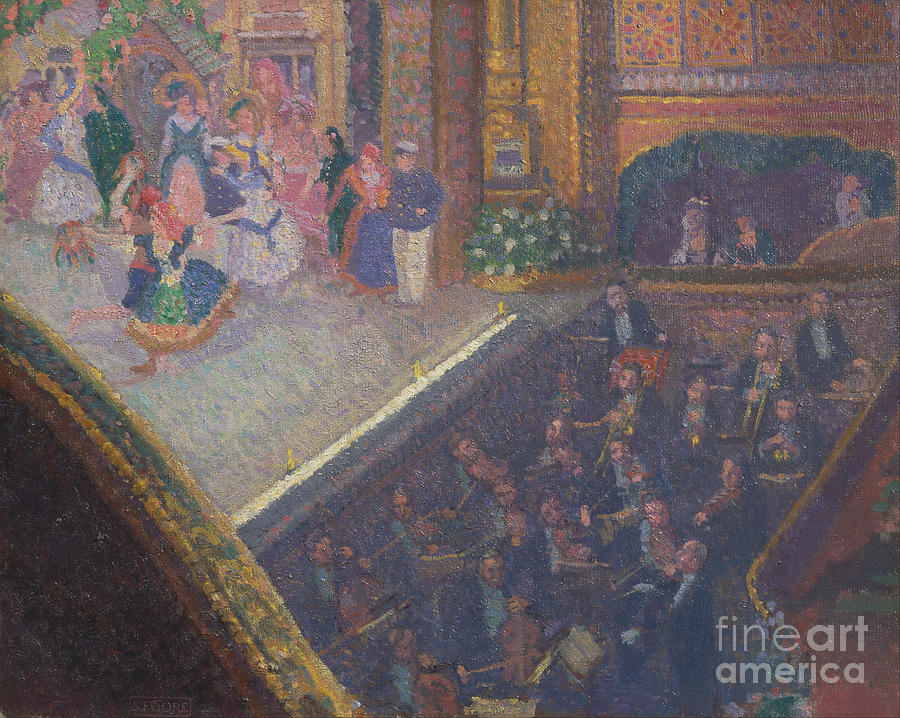 Spencer Frederick Gore Painting - Ballet Scene from On the Sands by Celestial Images