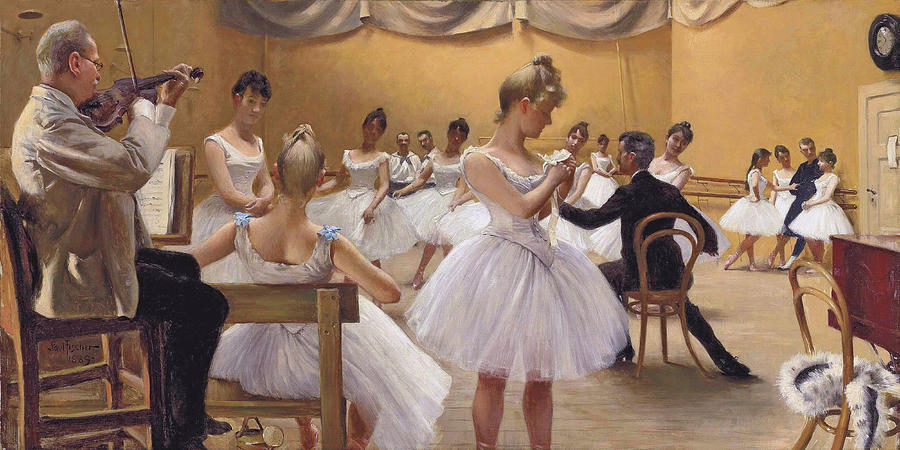 Ballet School by Paul Gustave Fischer 1889 Painting by Movie Poster Prints