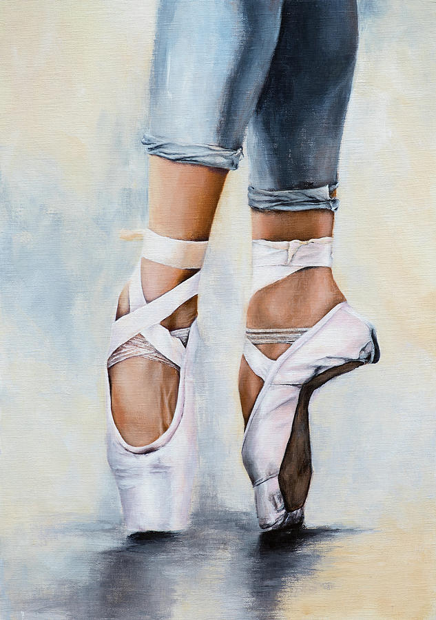 Ballet Shoes Painting by Nicole Daniah 