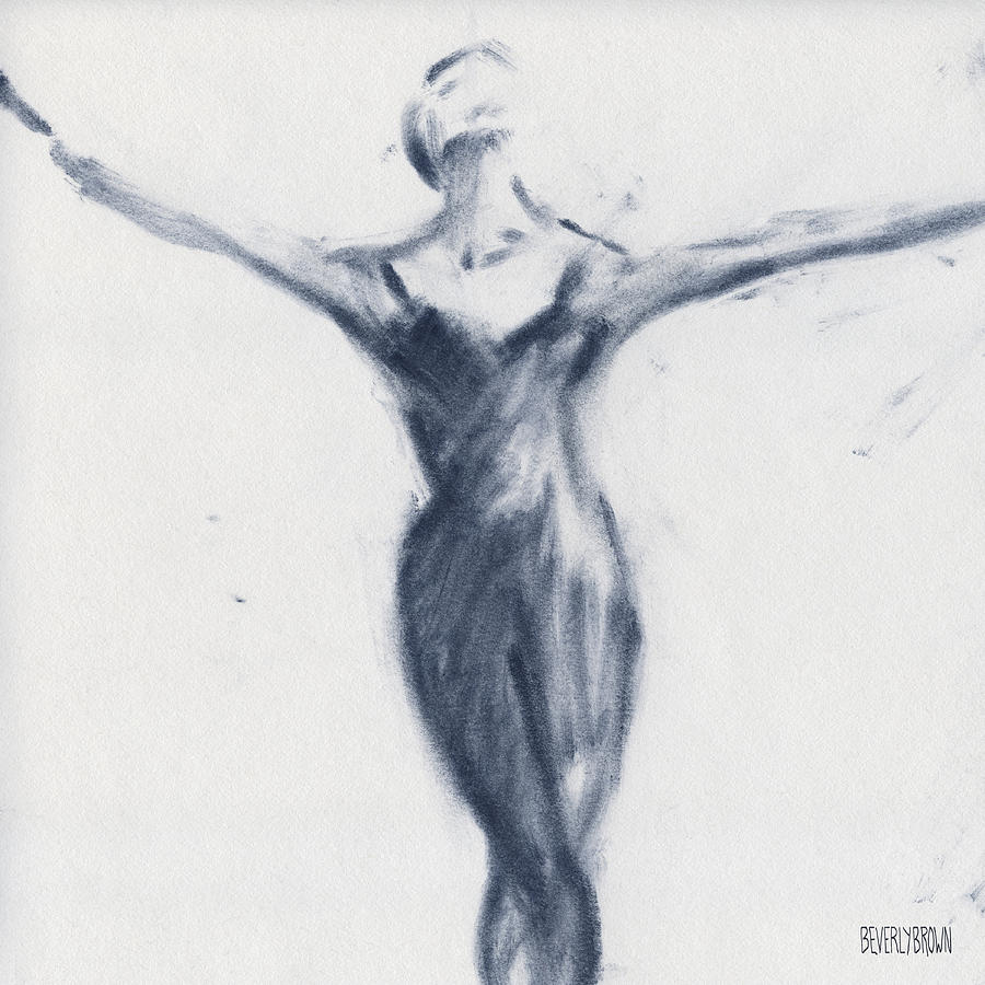 Ballet Drawing - Ballet Sketch Open Arms by Beverly Brown