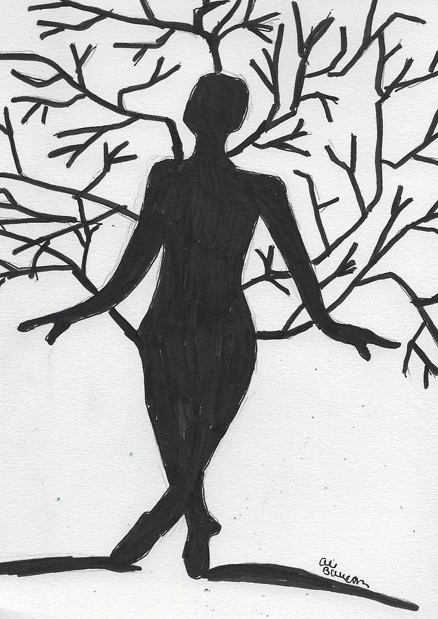 Ballet Tree 2 Drawing by Ali Baucom