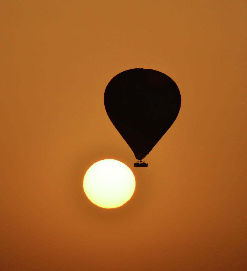 Balloon and Sun Photograph by Bill Cain