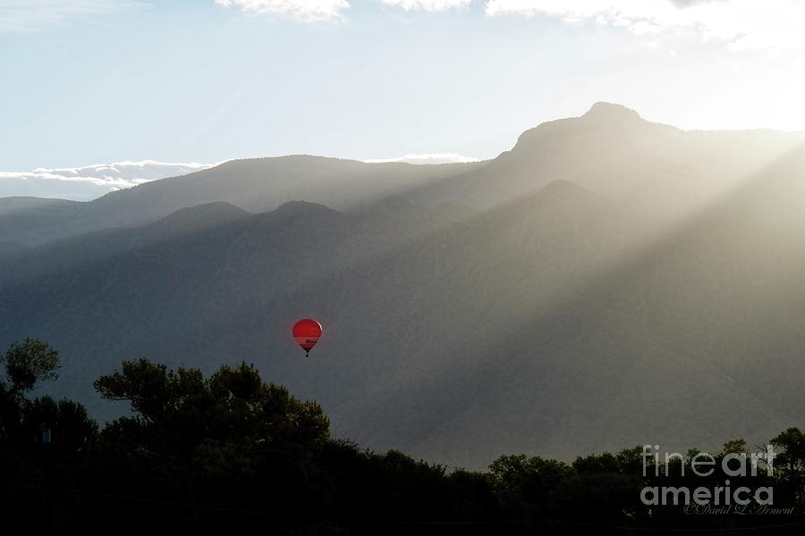 Balloon at Sunrise Photograph by David Arment