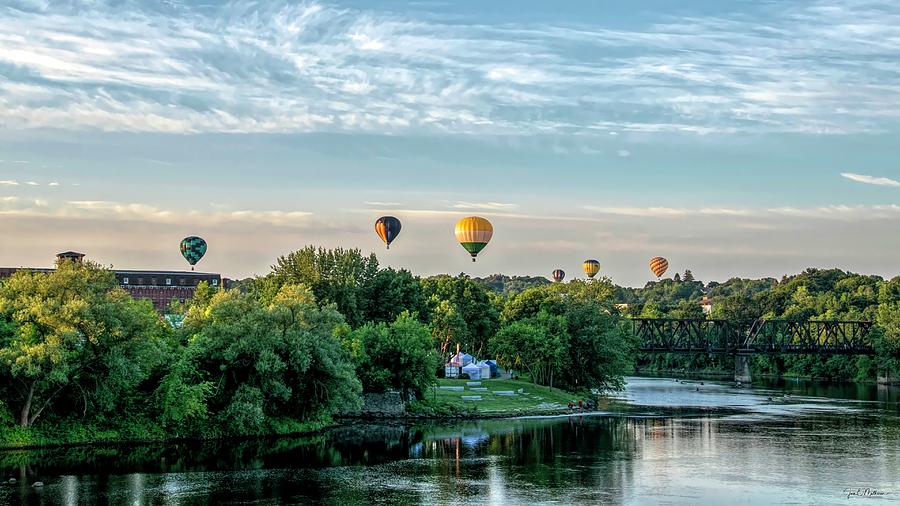 Balloon Festival Panorama Photograph by Jan Mulherin