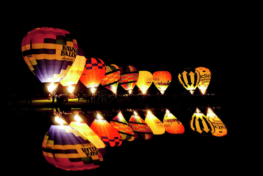 Hot air balloons Photograph by Andrew Dickman