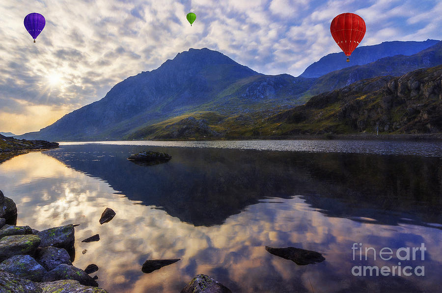 Balloon Flight At Sunrise Photograph by Ian Mitchell