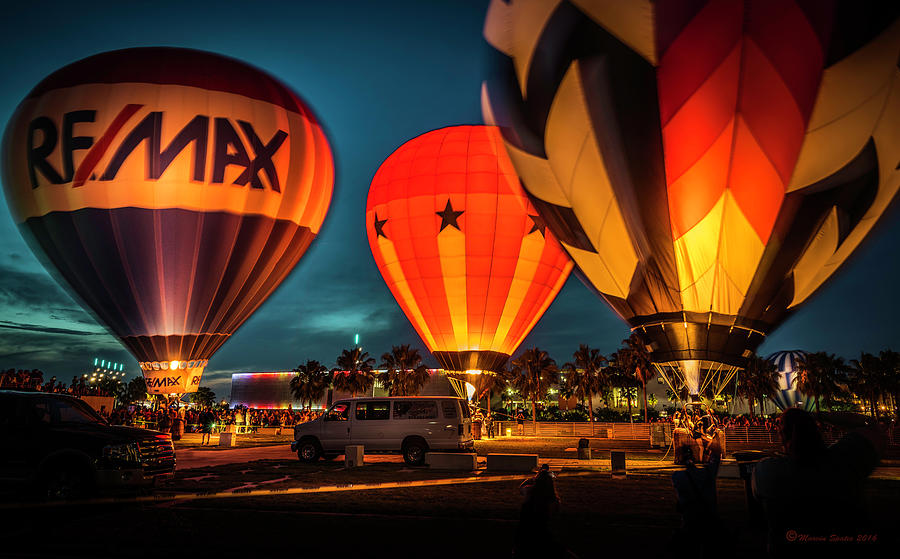Balloon Glow Photograph by Marvin Spates