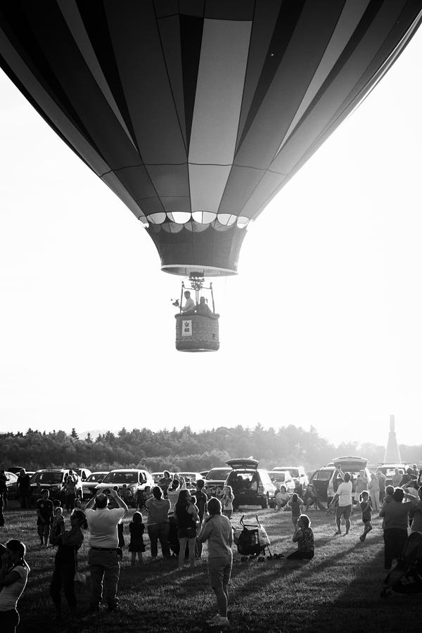 Balloon in Black and White Photograph by Brian Caldwell