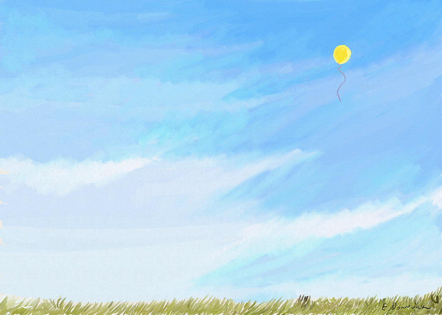 Sky Painting - Balloon in the Sky by Eliza Donovan Sky Painting - Balloon in the Sky by Eliza Donovan
