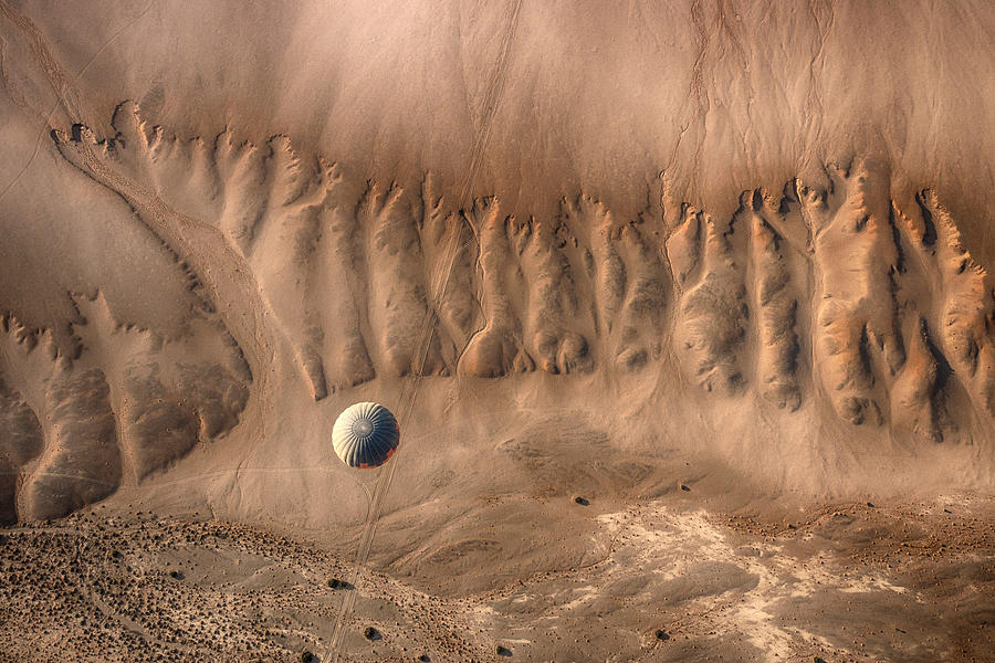 Balloon Over the Dunes Photograph by Rich Isaacman
