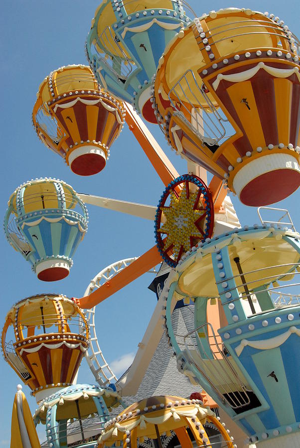 Balloon Race Ferris Wheel Photograph by Joyce StJames