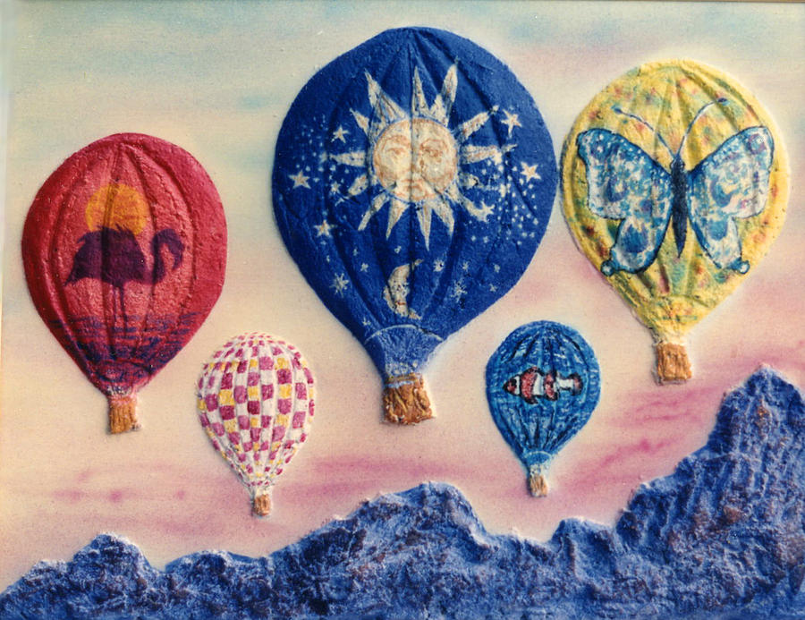 Balloon Mixed Media - Balloon Ride by Dan Townsend