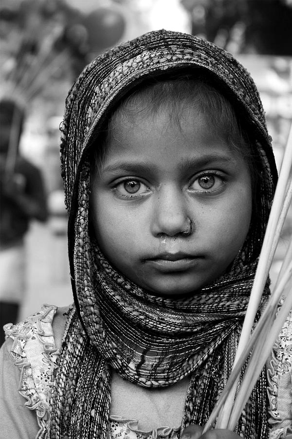 Indian Girl Portrait Photograph by Rakesh Mohan Sayal - Fine Art America
