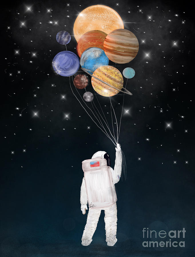 Space Painting - Balloon Universe by Bri Buckley