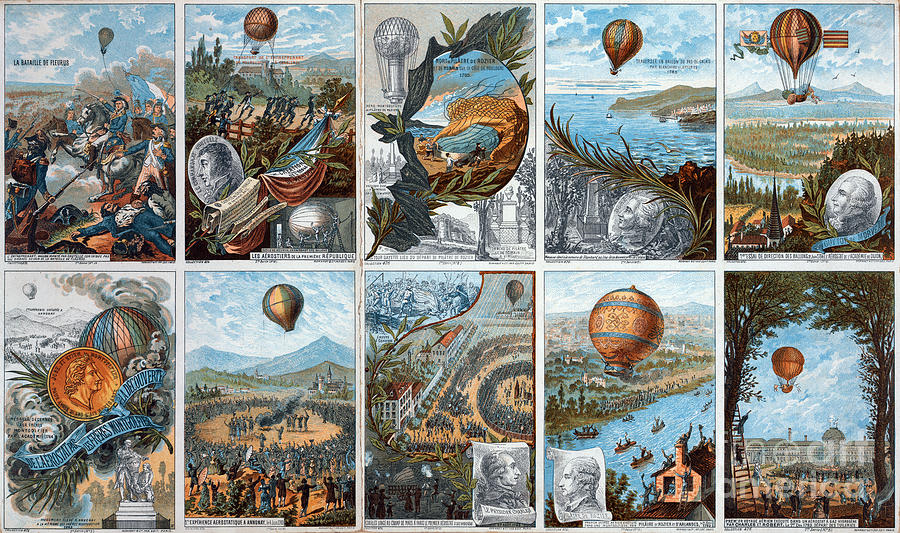 Ballooning History from 1783 to 1883 Photograph by Science Source