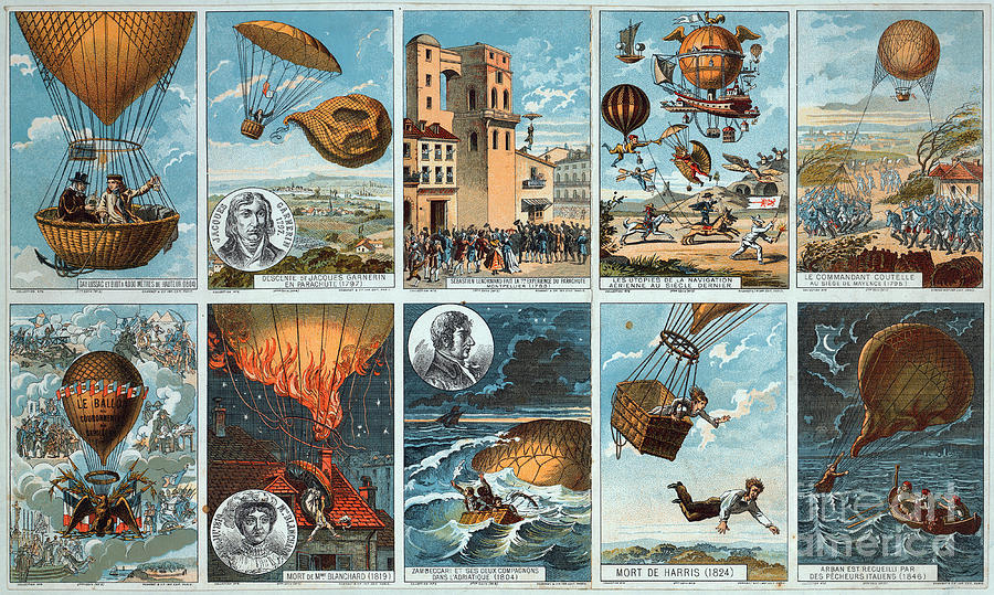 Ballooning History from 1795 to 1846 Photograph by Science Source