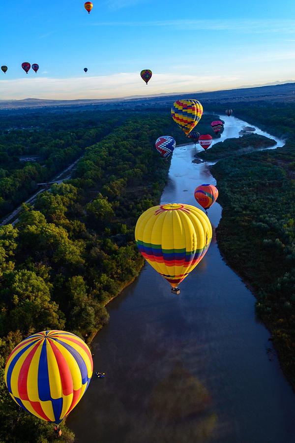 Ballooning over the Rio Grande Photograph by J F Wolford | Fine Art America