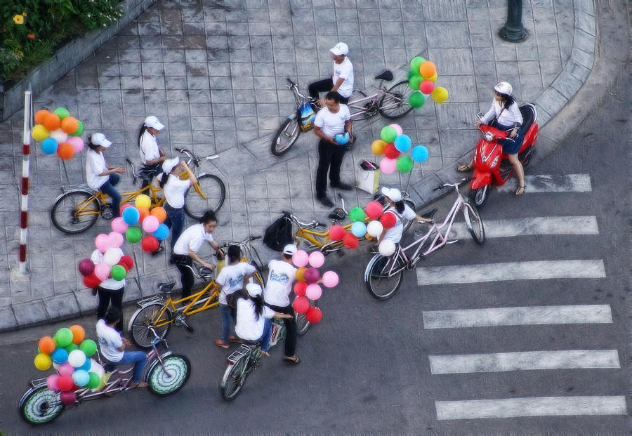 Balloons and Bikes Photograph by Cameron Wood