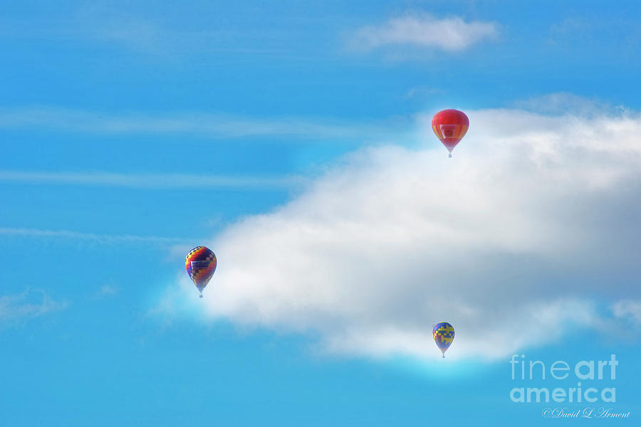 Balloons and Clouds Photograph by David Arment