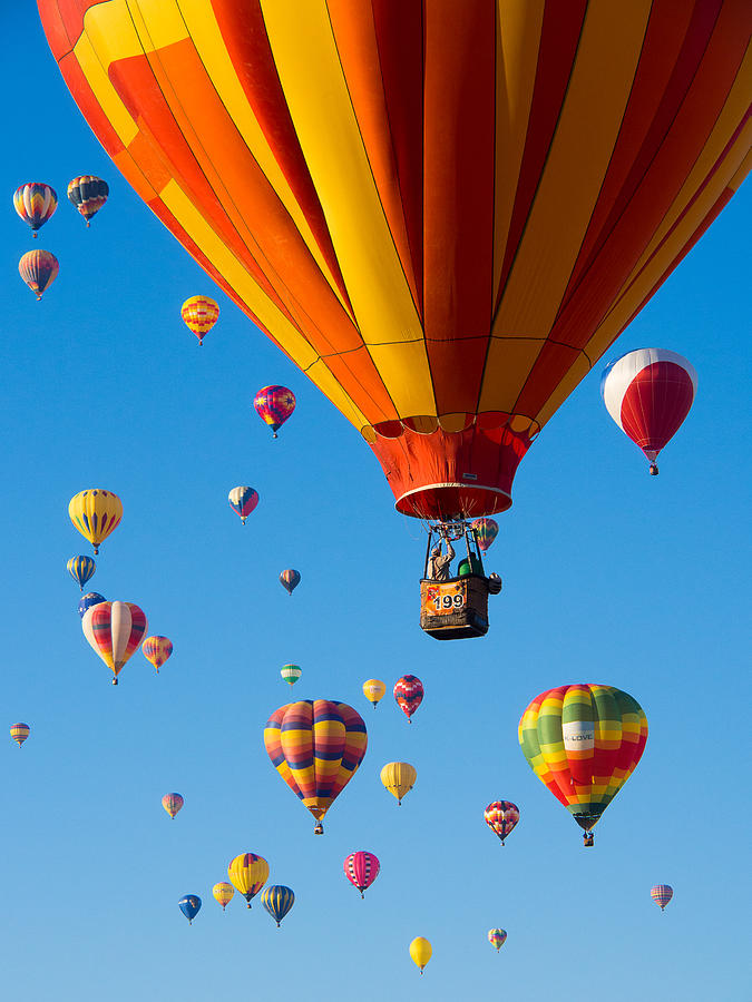 Balloons fill the Sky Photograph by Dan Leffel | Fine Art America