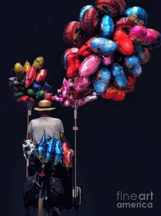 Balloons for Sale Digital Art by Diana Rajala