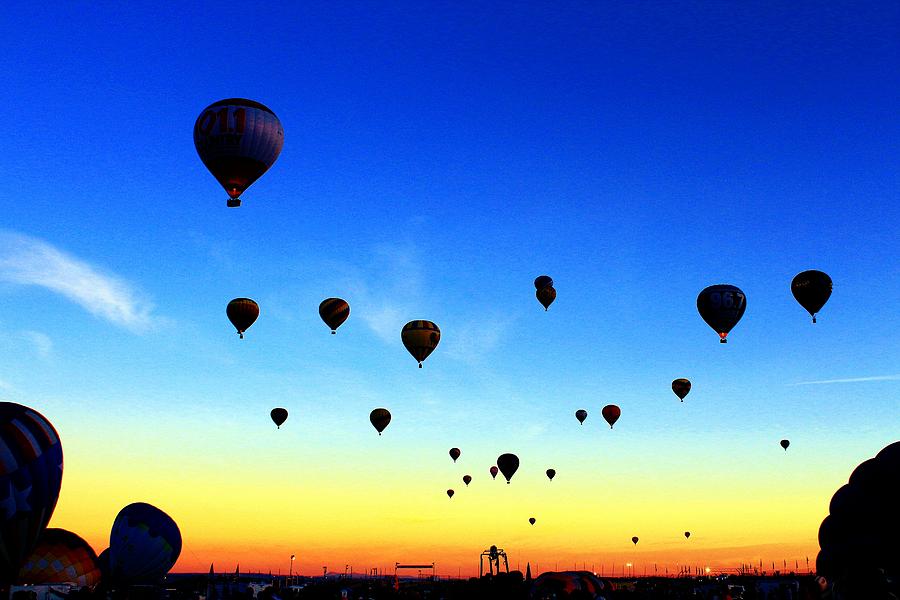 Balloons in Silhouette Photograph by Karen McKenzie McAdoo