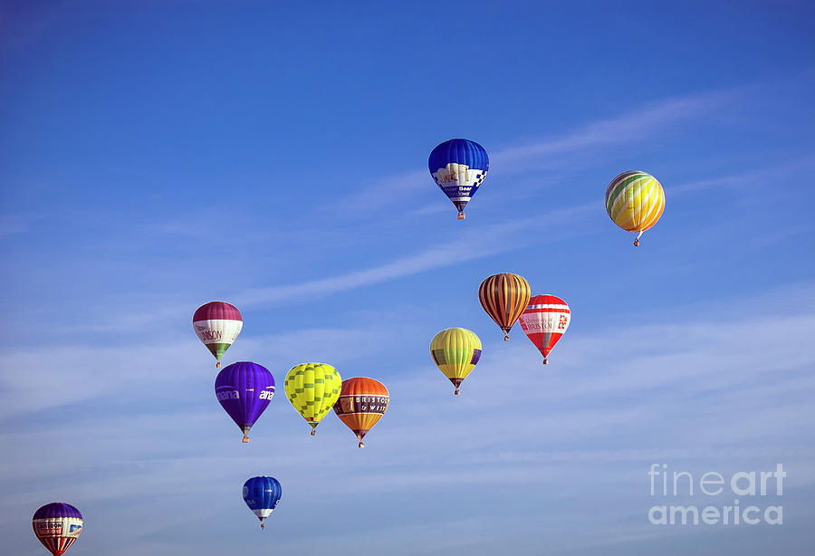 Balloons In The Air Photograph by Milena Boeva