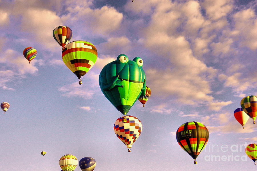 Albuquerque Photograph - Balloons in the sky by Jeff Swan