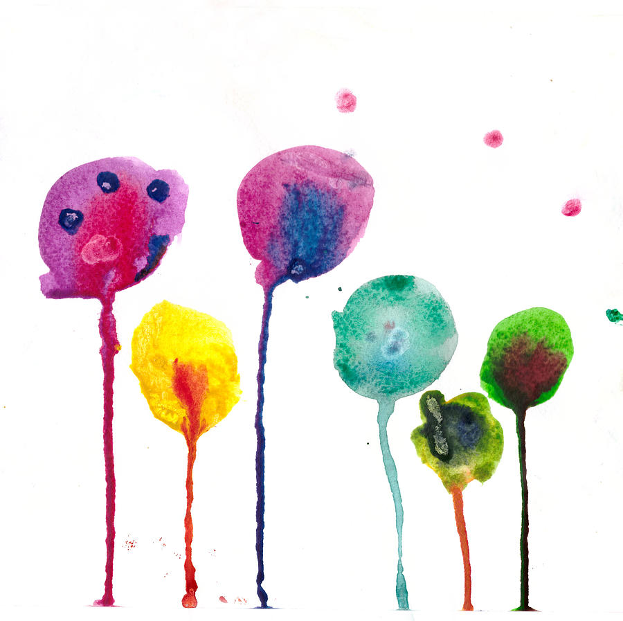 Abstract Painting - Balloons by Nat Air Craft