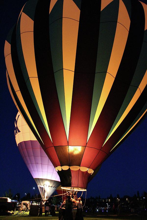 Balloons Over Bend, Night Glow Photograph by Olivia Haro Pixels