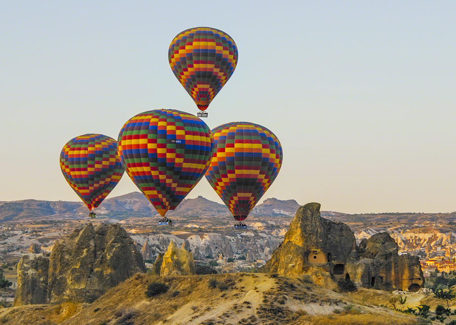 Balloons Over Cappadocia Photograph by Alan Toepfer