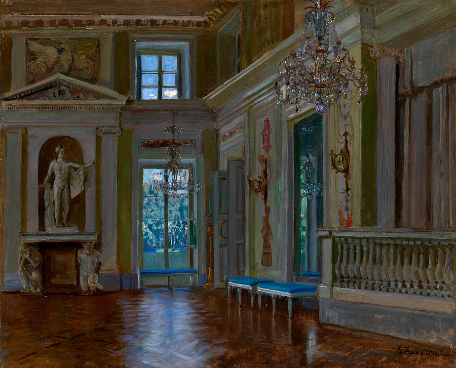 Zhukovsky Painting - Ballroom Of The Lazienki Palace by Stanislav Zhukovsky Zhukovsky Painting - Ballroom Of The Lazienki Palace by Stanislav Zhukovsky