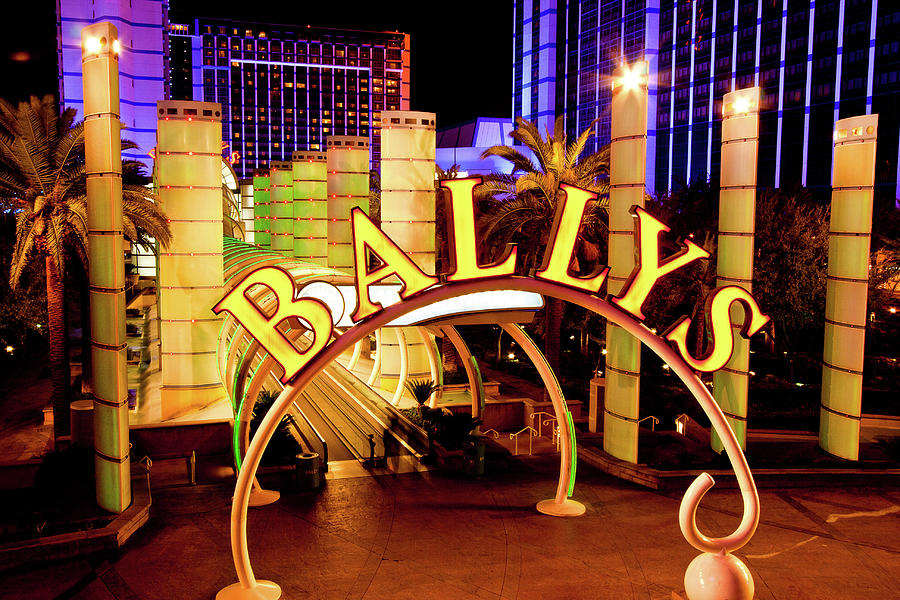 Ballys in Vegas at Night Photograph by Rich S
