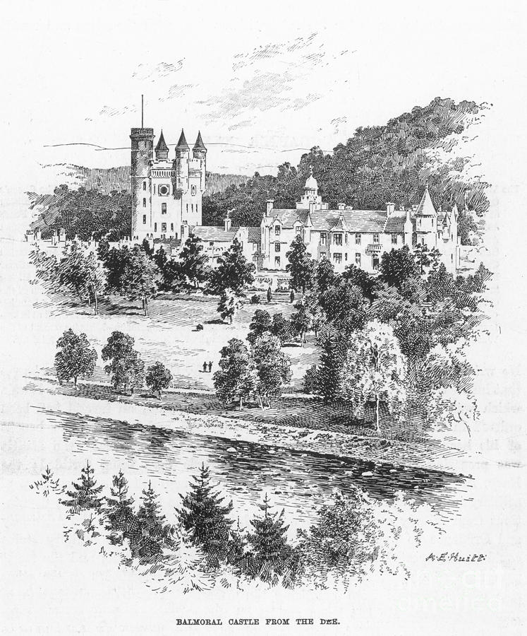 Balmoral Castle Drawing by Granger
