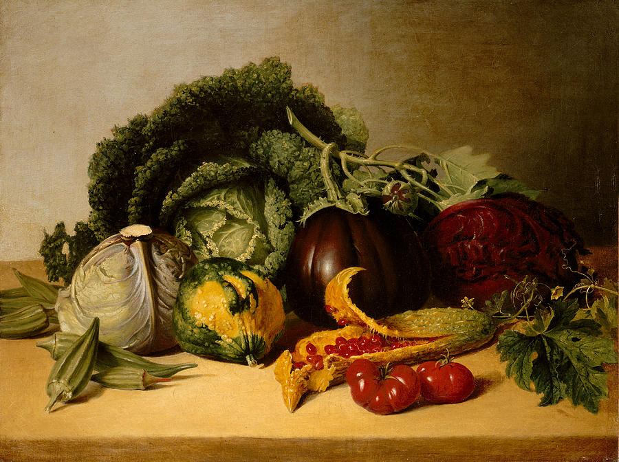 Balsam Apple and Vegetables Photograph by James Peale
