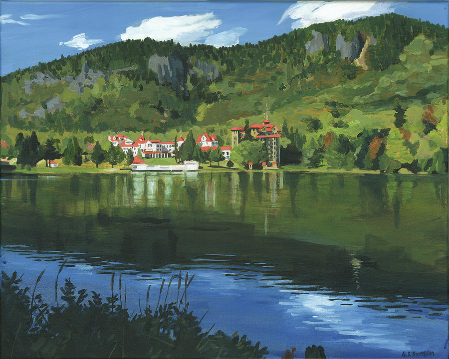 Mountain Painting - The Balsams Resort, NH by Gisele D Thompson